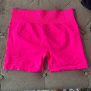Pink biker shorts